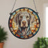 Weimaraner Stained Glass Effect Suncatcher